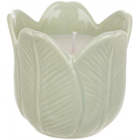 Интерьерный подсвечник Bona Green Tulip diameter 9 см Светло-зеленый (DP261645)