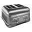 Тостер KitchenAid 5KMT4205EMS Artisan, на 4 хлебца, серебряный медальон Київ