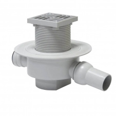 Трап горизонтальний поворотний з фланцем 100 мм Redi COR10X