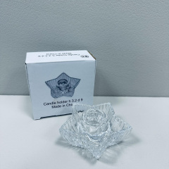 Підсвічник OLens 8030-370 Зірка 9х9x4 см Прозорий (23563) Київ