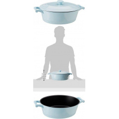 Каструля чавунна KitchenAid 5,7 літра гусаниця KCTI60CRGB 8,4кг Київ