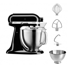 Міксер планетарний настільний KitchenAid Artisan 5KSM185PSEOB чаша 4.8 л, з двома чашами, чорний Львов