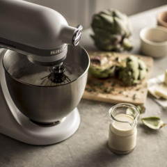Міксер планетарний KitchenAid Mini 5KSM3311XEFW міні з чашею 3,3 л Матовий Білий Полтава