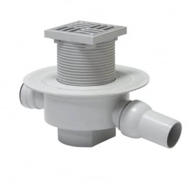 Трап горизонтальний поворотний з фланцем 100 мм Redi COR10X