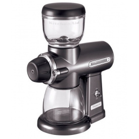 Кавомолка KitchenAid 5KCG100EPM, жорного типу, сірий металік