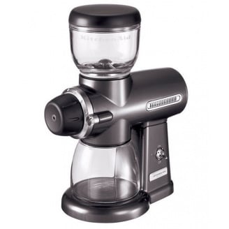 Кавомолка KitchenAid 5KCG100EPM, жорного типу, сірий металік