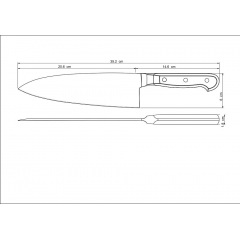 Нож для суши TRAMONTINA CENTURY, 203 мм (6408238) Киев