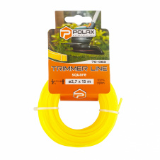 Жилка для триммера Квадрат 2,7 мм Polax 15 м Желтый (70-063)