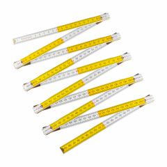 Лінійка дерев'яна доладна Polax 2 м Різнокольоровий (38-072) Умань