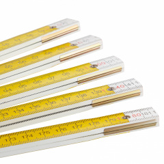 Лінійка дерев'яна доладна Polax 2 м Різнокольоровий (38-072) Умань