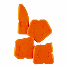 Набір шпателів для силікону Polax Помаранчевий 4 шт (100-463) Ужгород