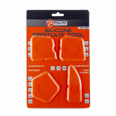 Набір шпателів для силікону Polax Помаранчевий 4 шт (100-463) Ужгород