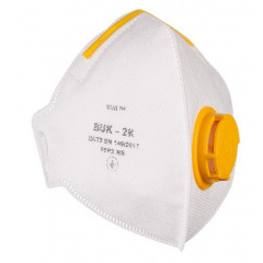 Респиратор Polax с клапаном БУК 2К Белый (100-446) Черновцы