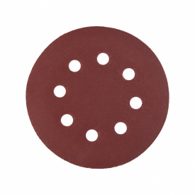Шлифовальный круг Polax на липучке самозацепной 125 мм К400 Красный 10 шт (54-223)