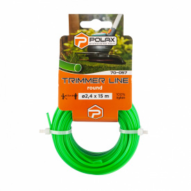 Жилка для триммера Polax Круг 2,4 мм 15 м Зеленый (70-057)