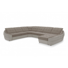 Кутовий диван Спейс XXL (375 × 310 см, бежевий з світло-бежевим) Николаев