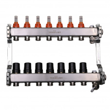 Колектор для теплої підлоги Termojet TJ-W-07 з витратомірами
