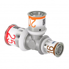 Трійник редукційний Uponor S-Press PLUS латунний 25-20-16 (1070575)