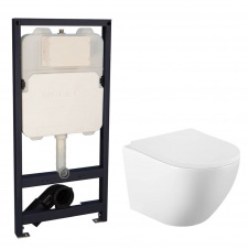 Інсталяція для унітазу Volle Master Ola 3 в 1 + унітаз Volle Amadeus 2.0 vortice з сидінням Slow-closing (1313.001000+2130.000200)