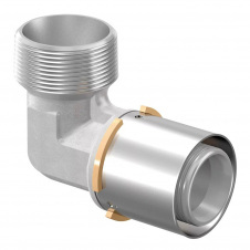 Коліно-прес Uponor S-Press 40-R1 1/4" MT зовнішня різьба (1046909)