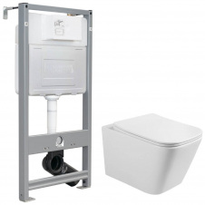 Інсталяція для унітазу Volle i-Frame i1210 + унітаз Volle Libra 2.0 vortice з сидінням (1321.001000+i1210)