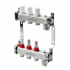 Колектор для теплої підлоги Termojet TJ-W-03 з витратомірами