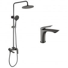 Душова система 2 в 1 Kroner Graz-GRP063 + змішувач Graz-GRP010 (KRGGRP063GRP010)