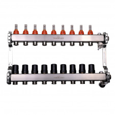 Колектор для теплої підлоги Termojet TJ-W-09 з витратомірами