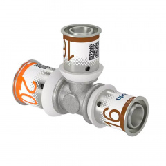 Трійник редукційний Uponor S-Press PLUS латунний 20-16-16 (1070567) Борисполь