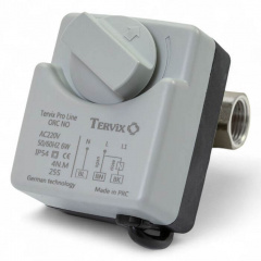 Двохходовий кульовий клапан НЗ 3/4 DN20 з електроприводом Tervix Pro Line ORC (201156) Куйбишеве