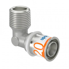 Коліно зовн. різьба Uponor S-Press PLUS 20-R1/2"MT (1070533) Васильков