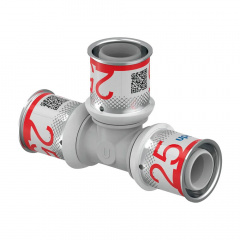 Трійник рівнопрохідний Uponor S-Press PLUS PPSU 25-25-25 (1039946) Сарни