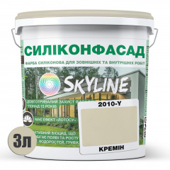 Краска фасадная силиконовая Skyline Силиконфасад 2010-Y Кремин 3 л (2595725028) Бровары