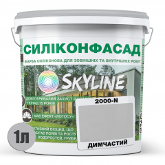 Фарба фасадна силіконова Skyline Силіконфасад 2000-N Димчастий 1 л (2595724992) Хуст