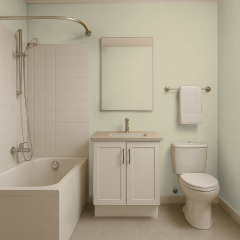 Фарба силіконова для вологих приміщень Skyline 2010-Y Кремін 1 л (2589082006) Свеса