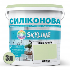 Фарба силіконова для вологих приміщень Skyline 1020-G40Y Лессі 3 л (2589082078) Павлоград