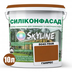 Фарба фасадна силіконова Skyline Силіконфасад 5040-Y50R (C) Ганірес 10 л (2595725034) Мукачево