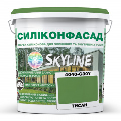 Краска фасадная силиконовая Skyline Силиконфасад 4040-G30Y (C) Тисан 5 л (2595725009) Черновцы