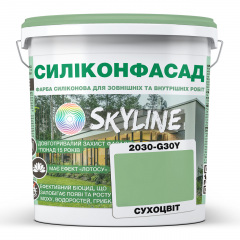 Фарба фасадна силіконова Skyline Силіконфасад 2030-G30Y Сухоцвіт 5 л (2595725001) Ізюм