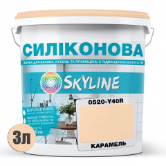 Краска силиконовая для влажных помещений Skyline 0520-Y40R Карамель 3 л (2589082010) Мукачево