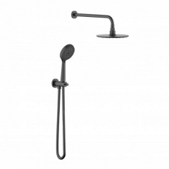 Душовий гарнітур прихованого монтажу Imprese Kucera чорний матовий (f04003410AA) Лосинівка