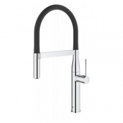 Змішувач для умивальника Grohe Essence чорний/хром (30503000) Днепрорудное