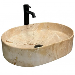 Раковина накладна VBI VERONA 50 TRAVERTINE GLOSSY VBI-011326 Пологи