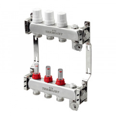 Колектор для теплої підлоги Termojet TJ-W-03 з витратомірами Київ