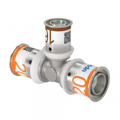 Трійник редукційний Uponor S-Press PLUS латунний 20-16-20 (1070568) Шепетовка