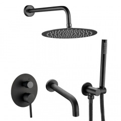 Душова система з виливом VBI Milano чорний (VBI-050110BL) Полтава