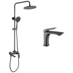 Душова система 2 в 1 Kroner Graz-GRP063 + змішувач Graz-GRP010 (KRGGRP063GRP010) Боярка