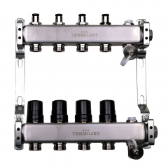 Колектор для опалення Termojet TJ-R-W-04 без витратомірів Фастов