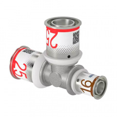 Трійник редукційний Uponor S-Press PLUS латунний 25-25-16 (1070578) Стрий