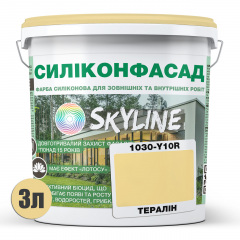 Краска фасадная силиконовая Skyline Силиконфасад 1030-Y10R Тералин 3 л (2595724977) Бровары